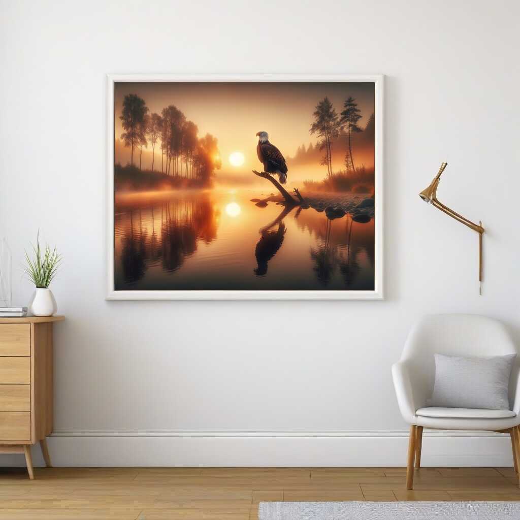 Paint by Numbers - Eagle on the river