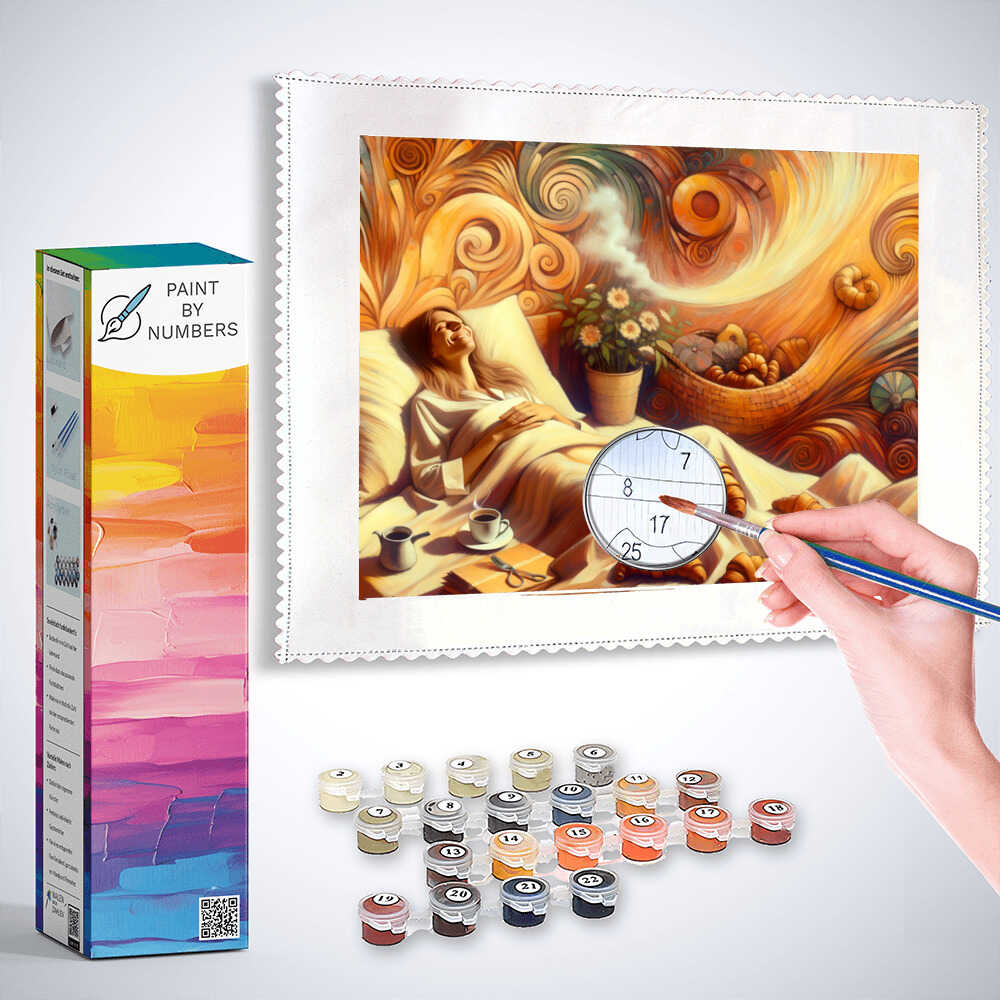 Paint by Numbers - Breakfast in bed