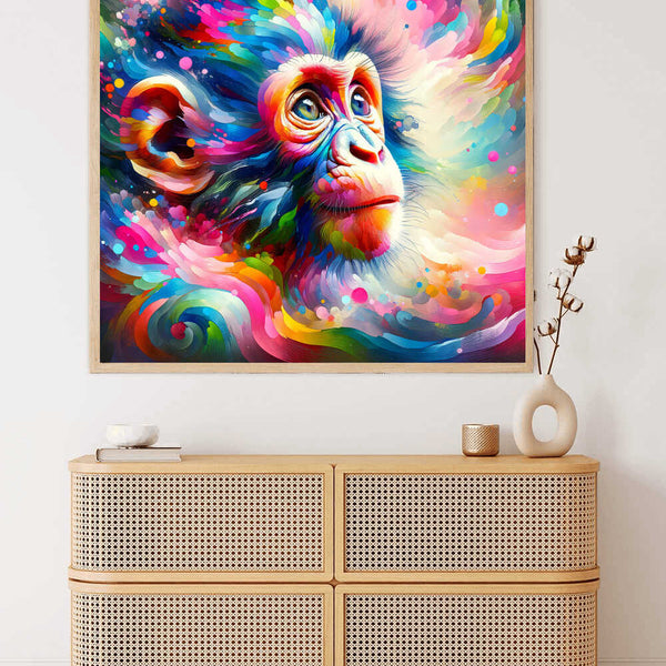 Paint by Numbers - Chimpanzee cub
