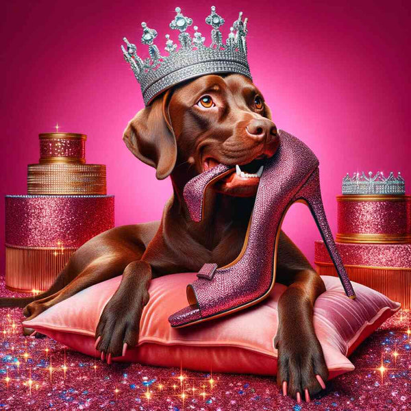 Paint by Numbers - King dog with pumps