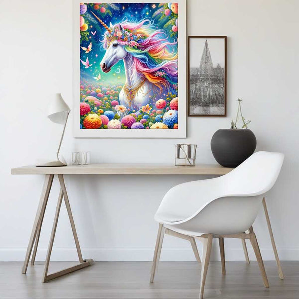 Paint by Numbers - Rainbow unicorn with jewelry