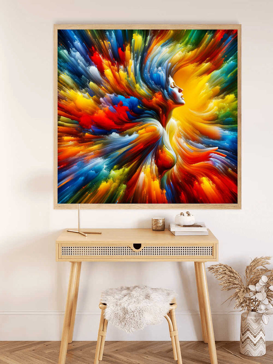 Paint by Numbers - Woman Abstract colorful