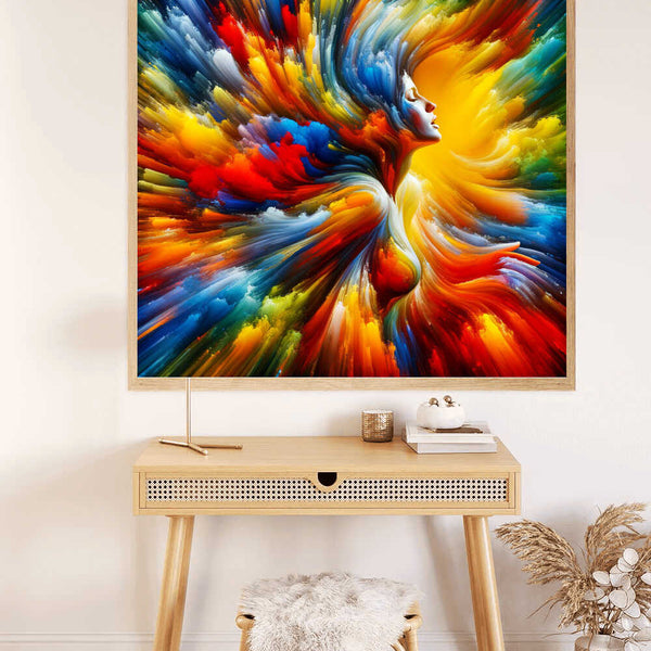 Paint by Numbers - Woman Abstract colorful