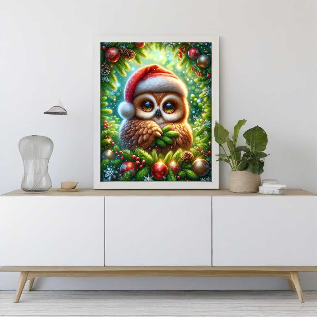 Paint by Numbers - Christmas owl