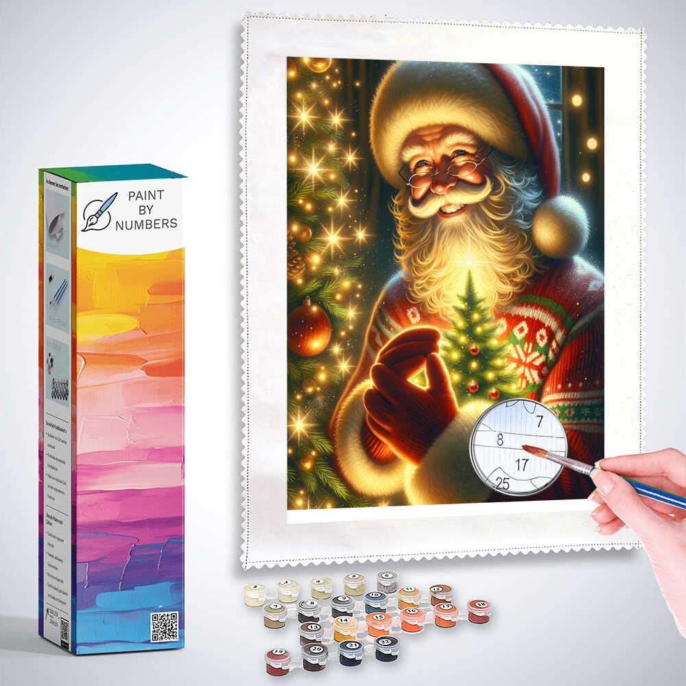 Paint by Numbers - Christmas Tree in Hands
