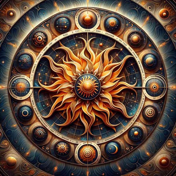 Paint by Numbers - Sundial, mandala
