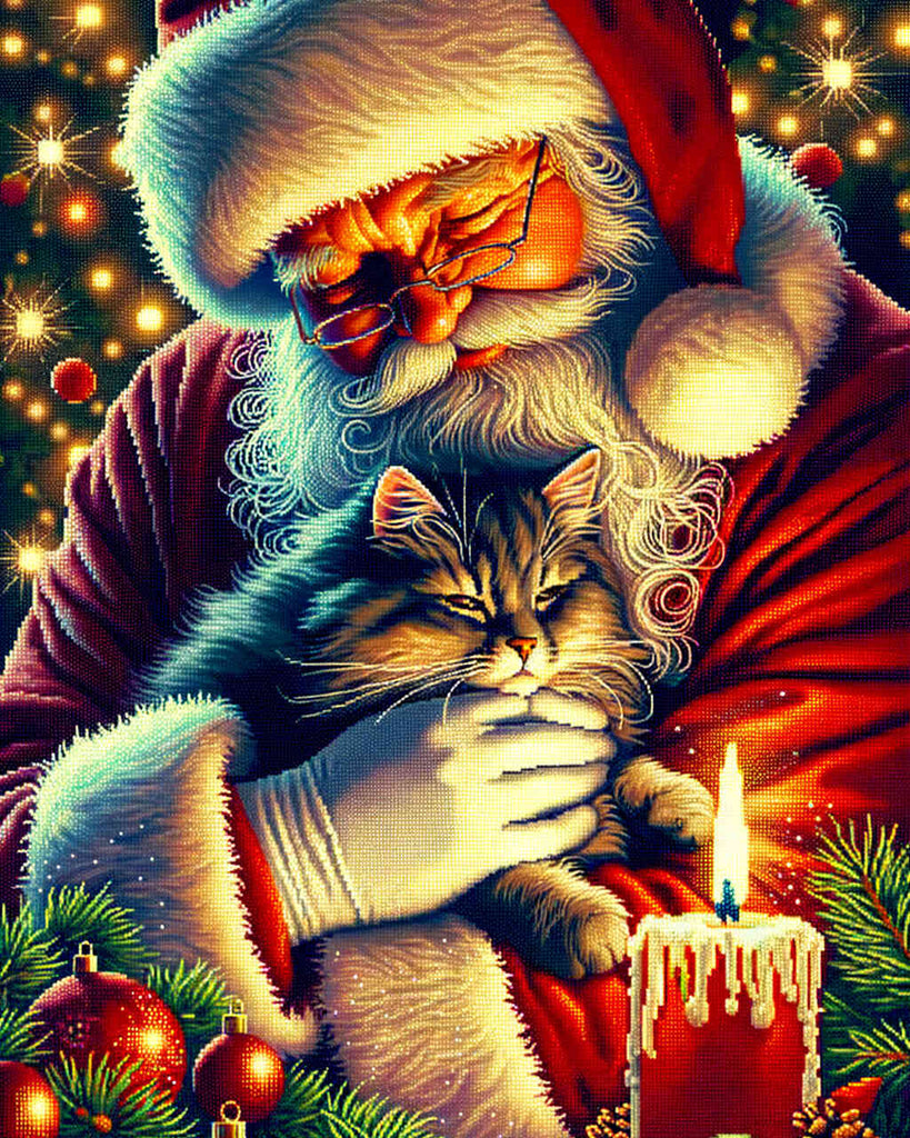 Paint by Numbers - Santa Cat