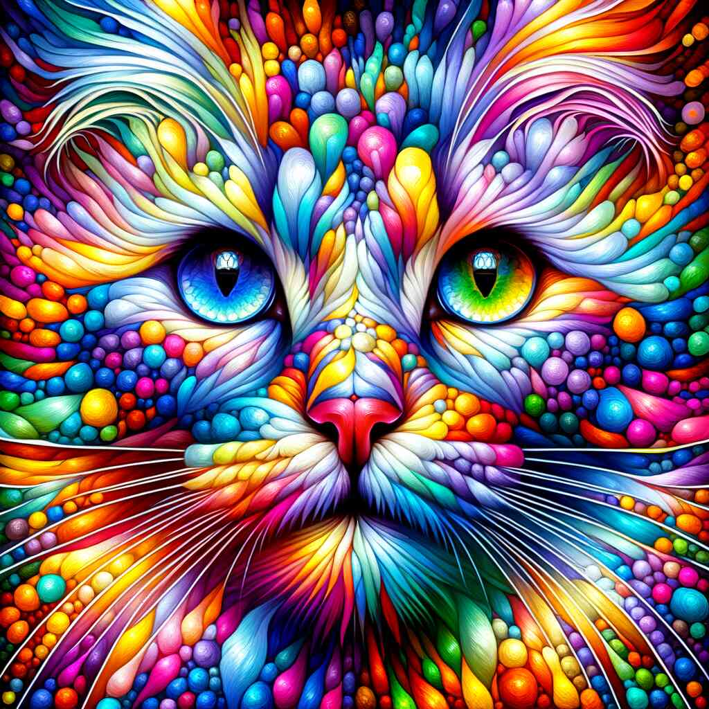 Paint by Numbers - Rainbow cat