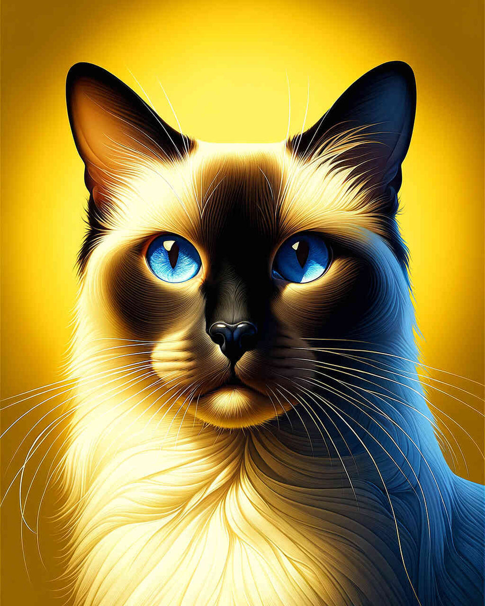 Paint by Numbers - Siamese cat