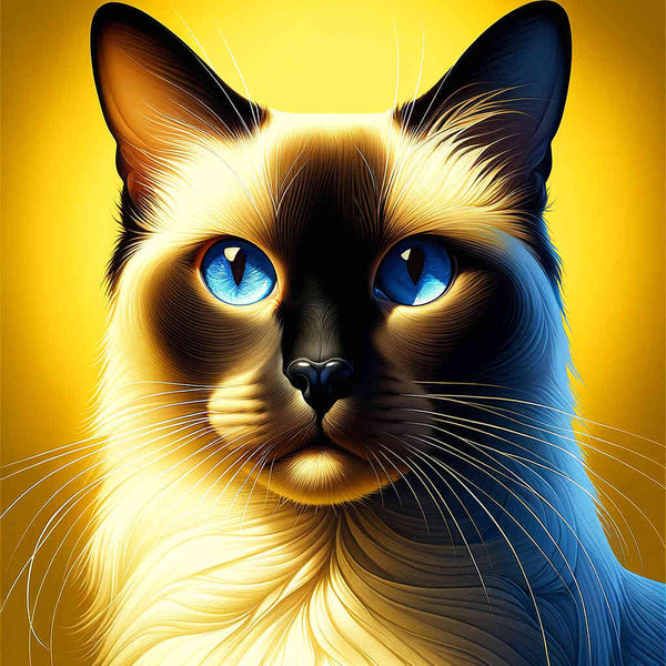 Paint by Numbers - Siamese cat