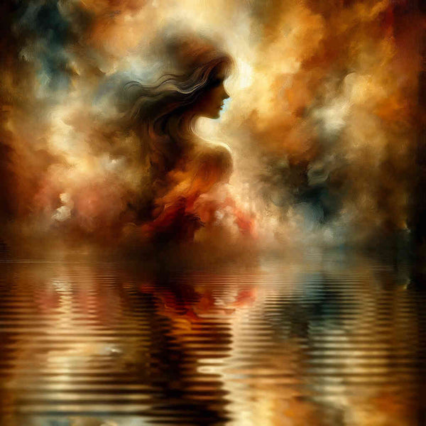 Paint by Numbers - Woman on the jetty, water shadow
