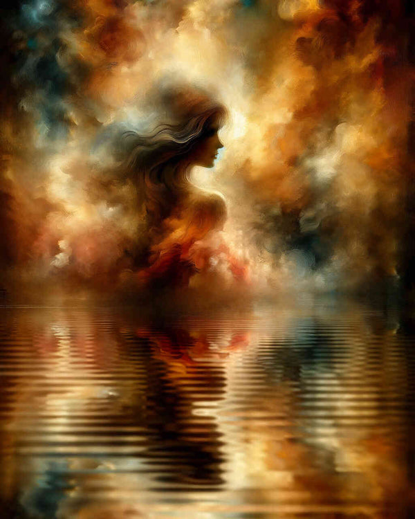 Paint by Numbers - Woman on the jetty, water shadow