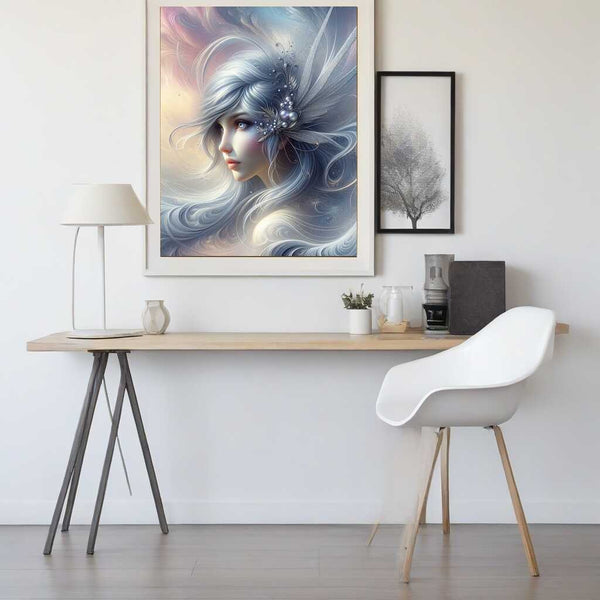 Paint by Numbers - Girl with hair ornament