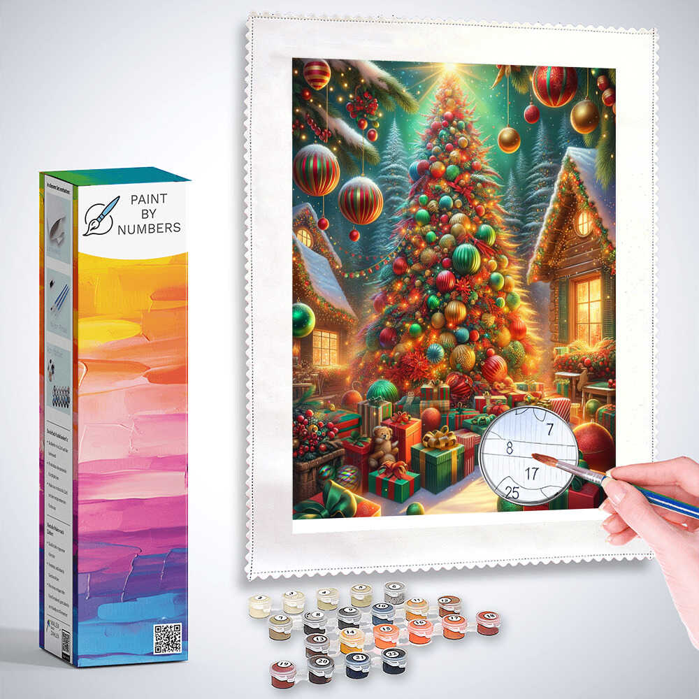 Paint by Numbers - Cute Christmas Hat