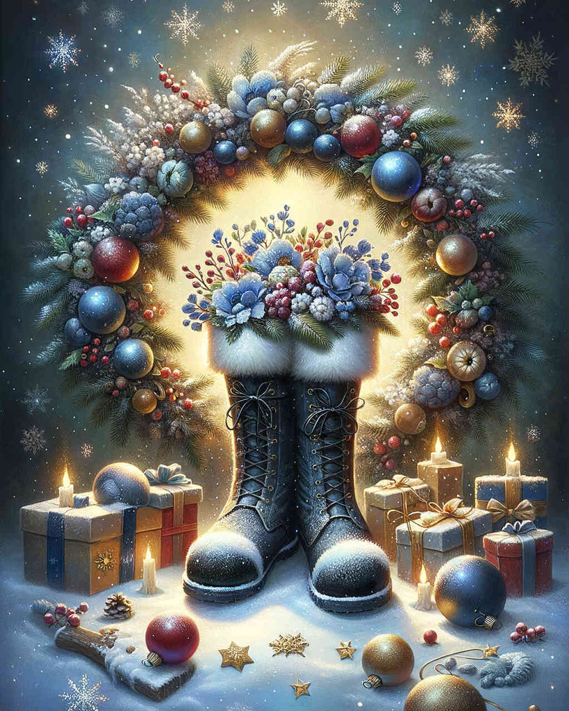 Paint by Numbers - Filled Christmas Boots