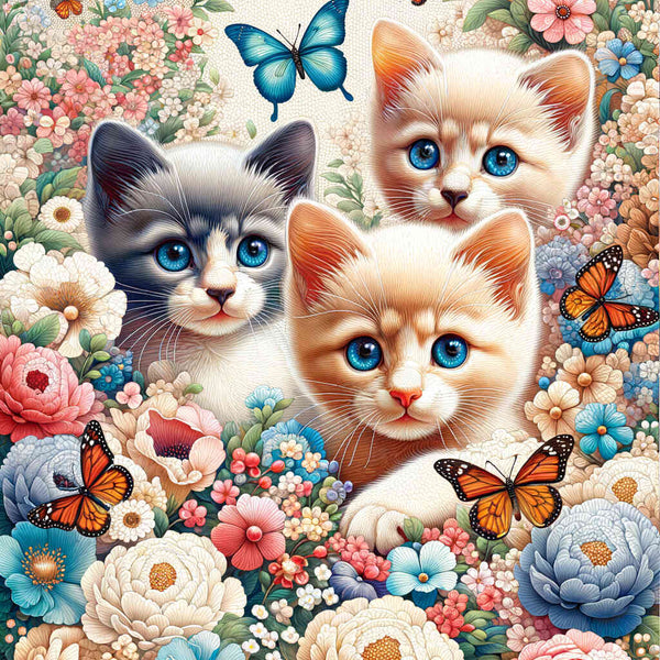 Paint by Numbers - Cat Trio