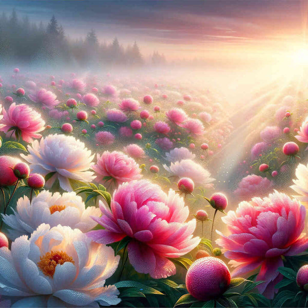 Paint by Numbers - Peony Meadow