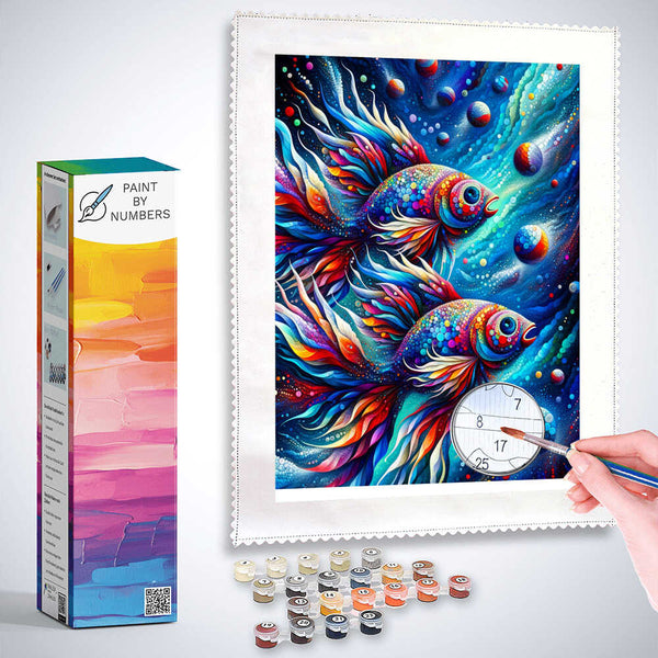Paint by Numbers - Colorful fish