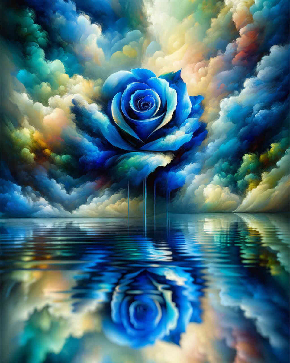 Blue rose - Paint by Numbers