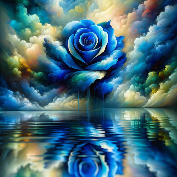 Blue rose - Paint by Numbers