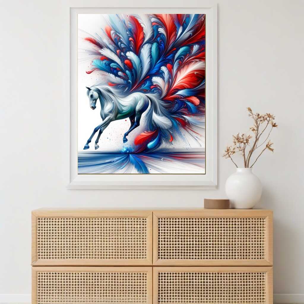Paint by Numbers - Horse with Feathers