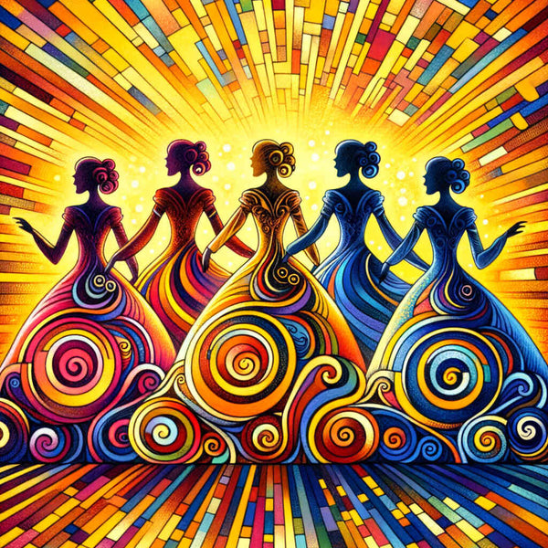 Paint by Numbers - Colorful dresses