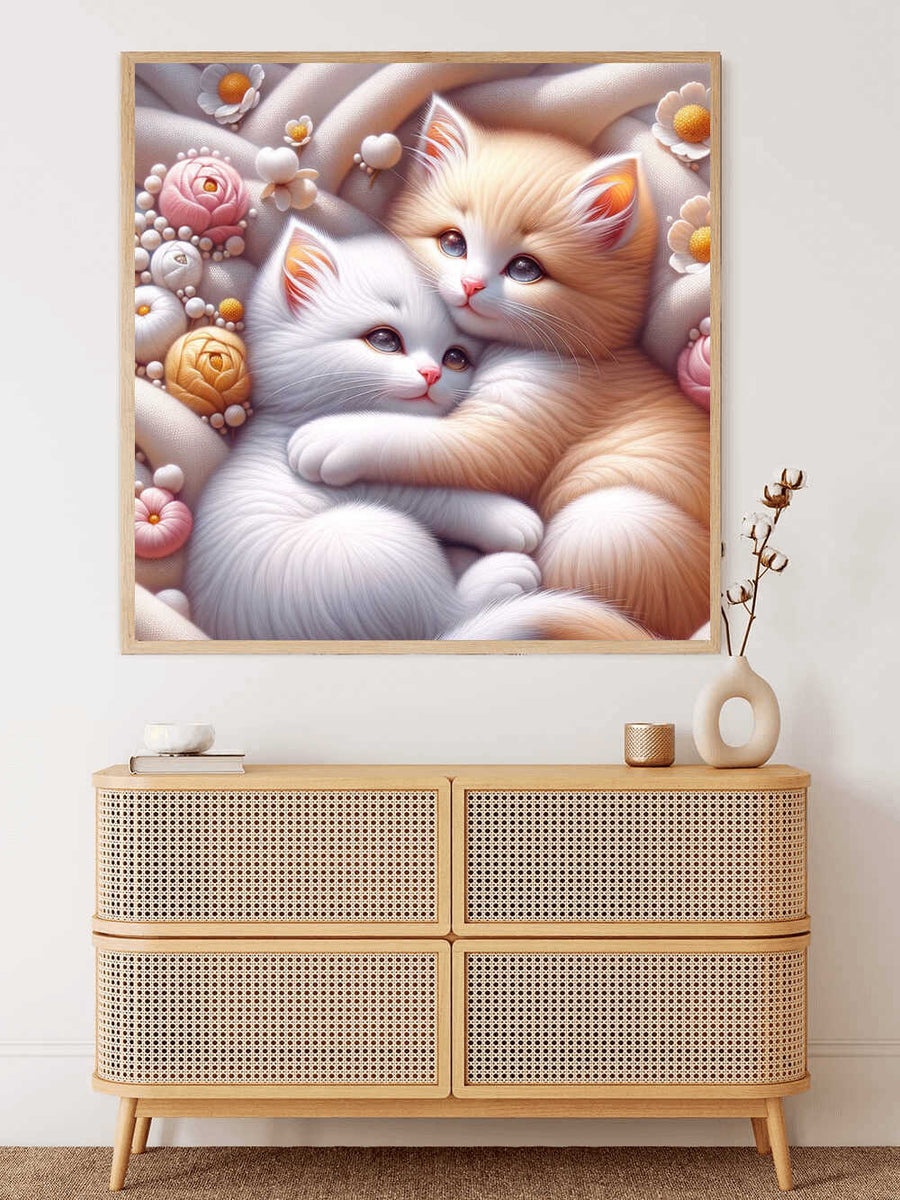 Paint by Numbers - Kittens cuddle