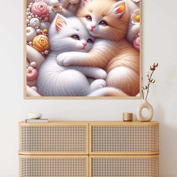Paint by Numbers - Kittens cuddle