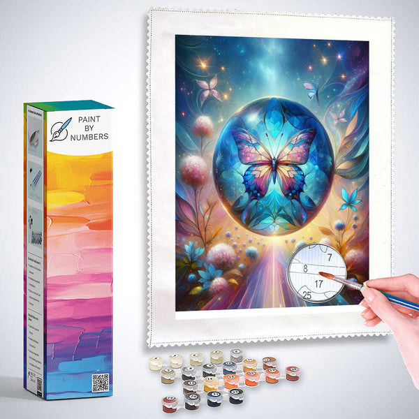 Paint by Numbers - Butterfly Glass Ball