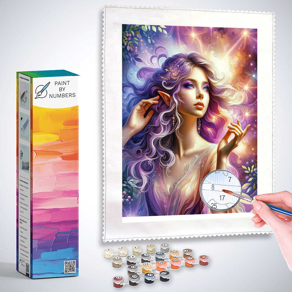 Paint by Numbers - Purple elf