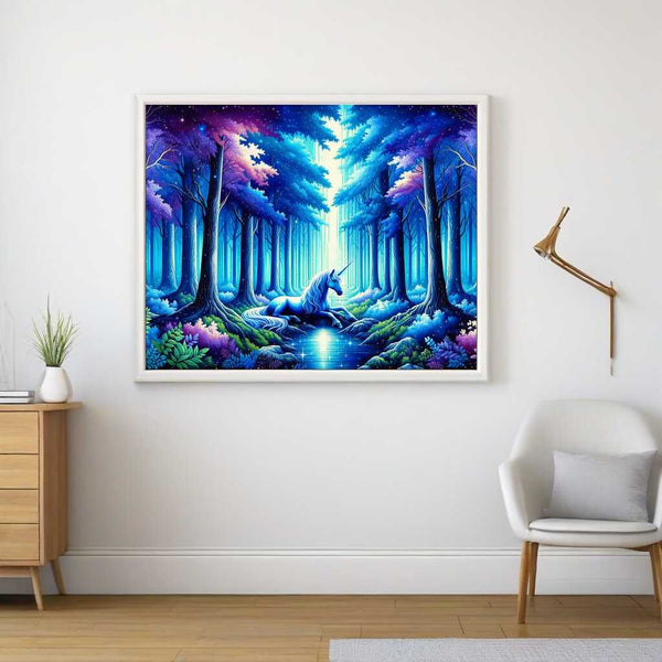 Unicorn in the magic forest - Paint by Numbers