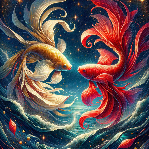 Paint by Numbers - Fish Red and Gold