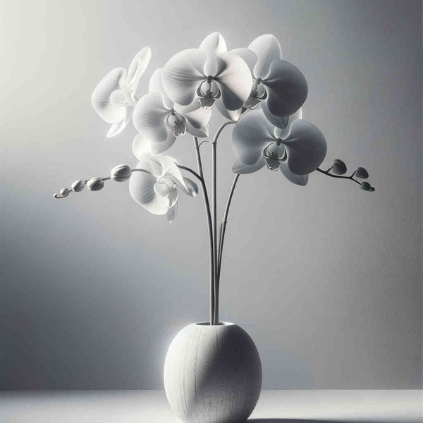 Paint by Numbers - White Orchid in Vase