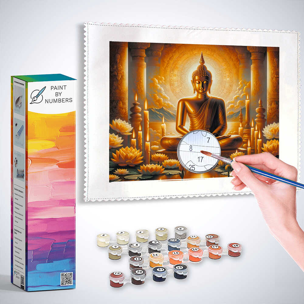 Paint by Numbers - Golden Buddha