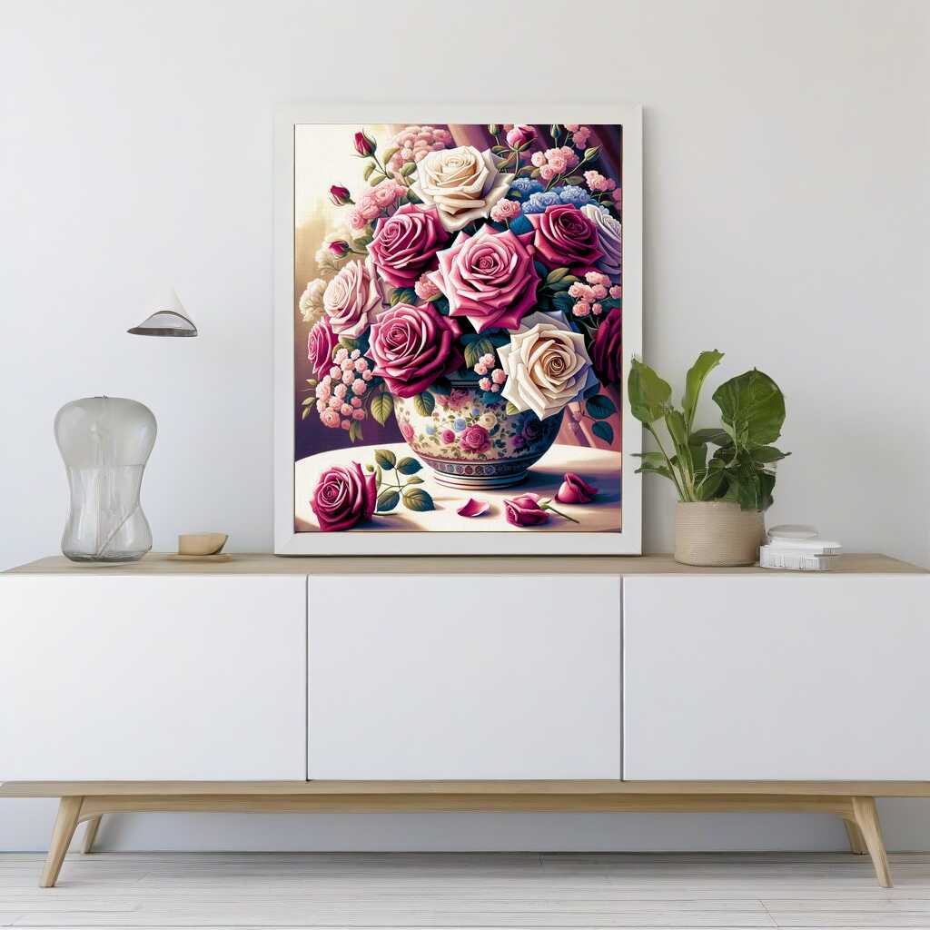 Paint by Numbers - Harmonious Roses Bouquet