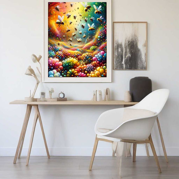 Paint by Numbers - Colorful bees