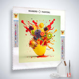 AB Diamond Painting Fruit Explosion Kit – Paint by Numbers with Sparkling Acrylic Diamonds