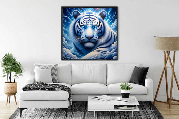 Diamond Painting - Beautiful Snow Tiger