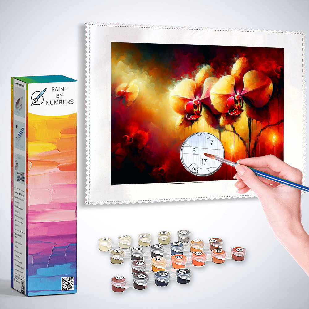 Paint by Numbers - Orchid Pair