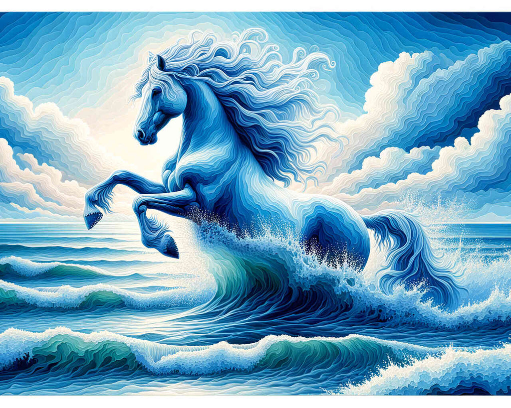 Horse in water - Paint by Numbers