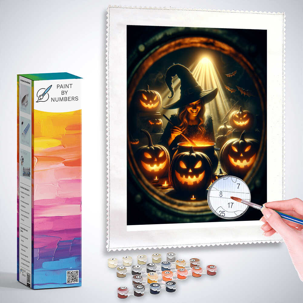 Paint by Numbers - Witch Cooks
