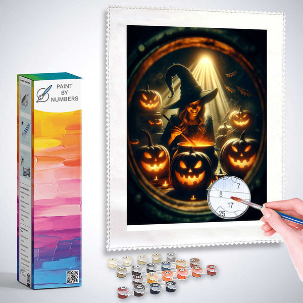 Paint by Numbers - Witch Cooks