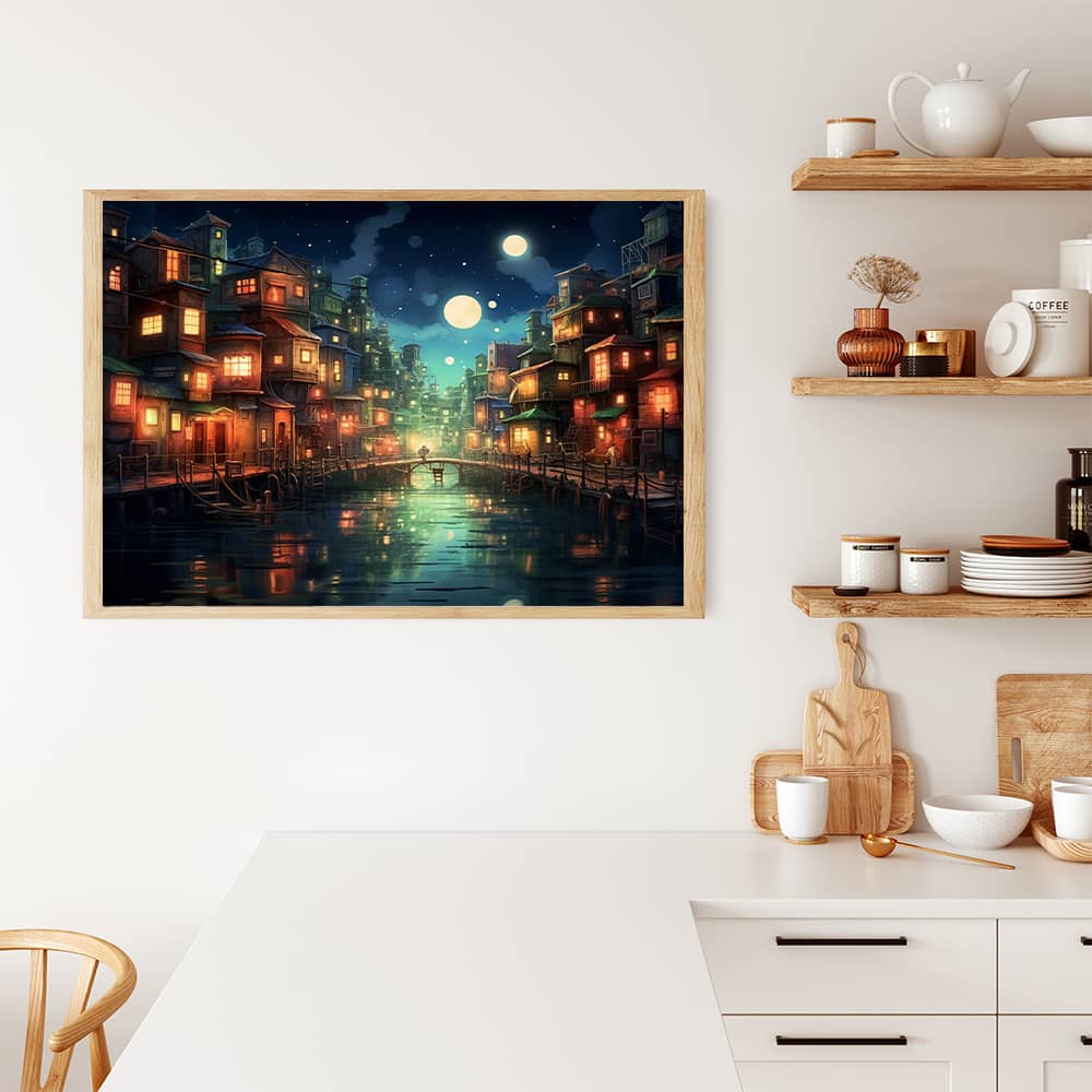 City with lights games - Paint by Numbers
