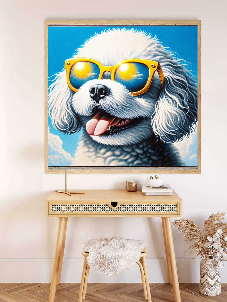 Paint by Numbers - Bolognese with sunglasses, dog