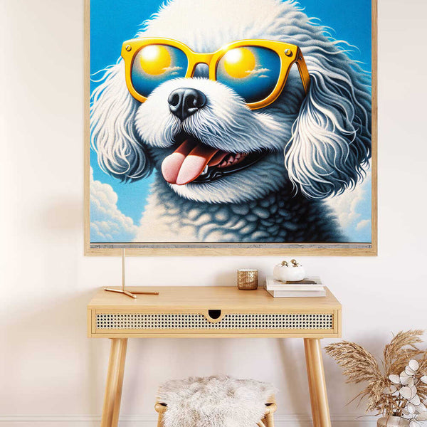 Paint by Numbers - Bolognese with sunglasses, dog