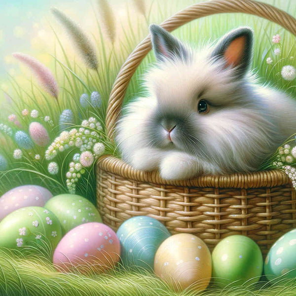 Paint by Numbers - Rabbit in basket