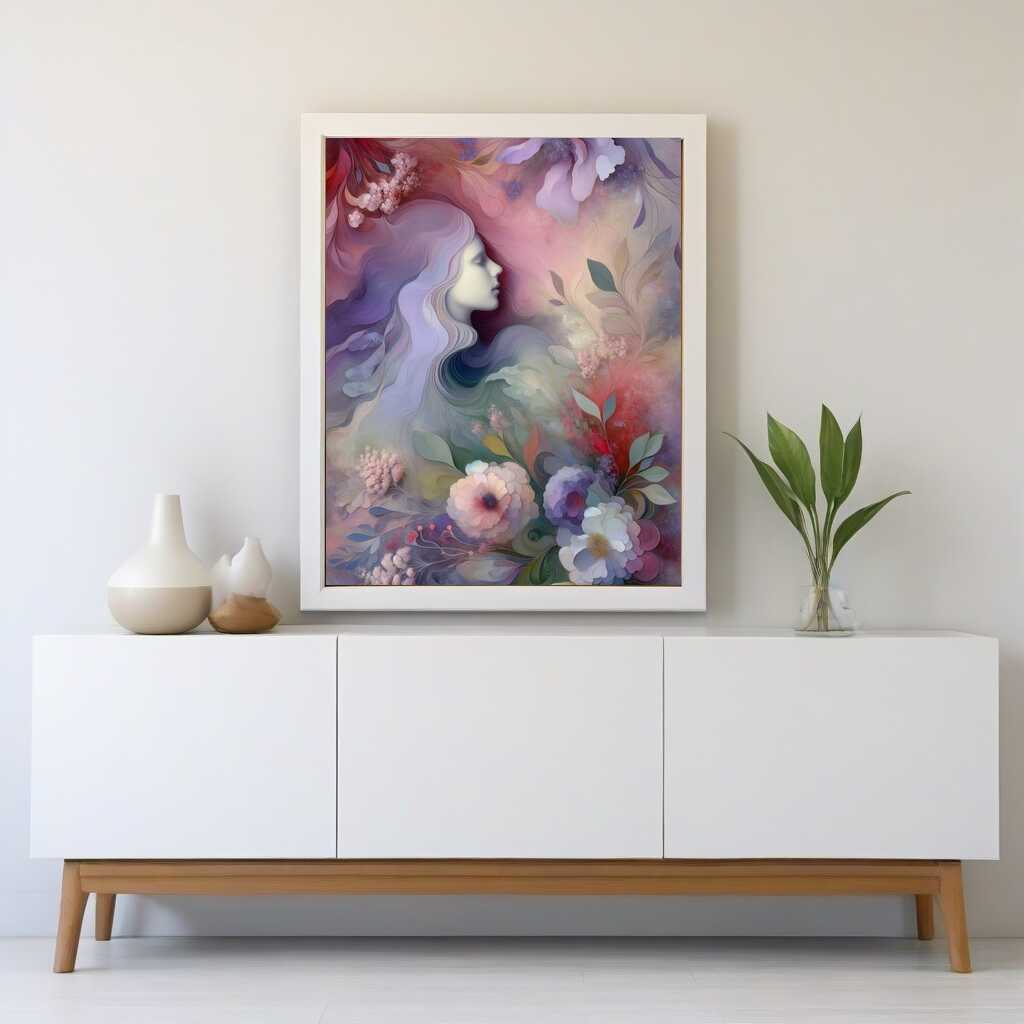 Paint by Numbers - Abstract woman with flowers