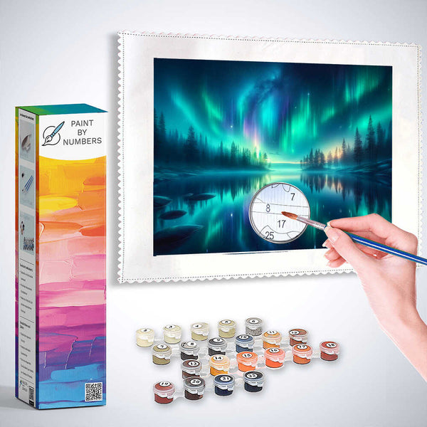 Paint by Numbers - Polar Lights Sea