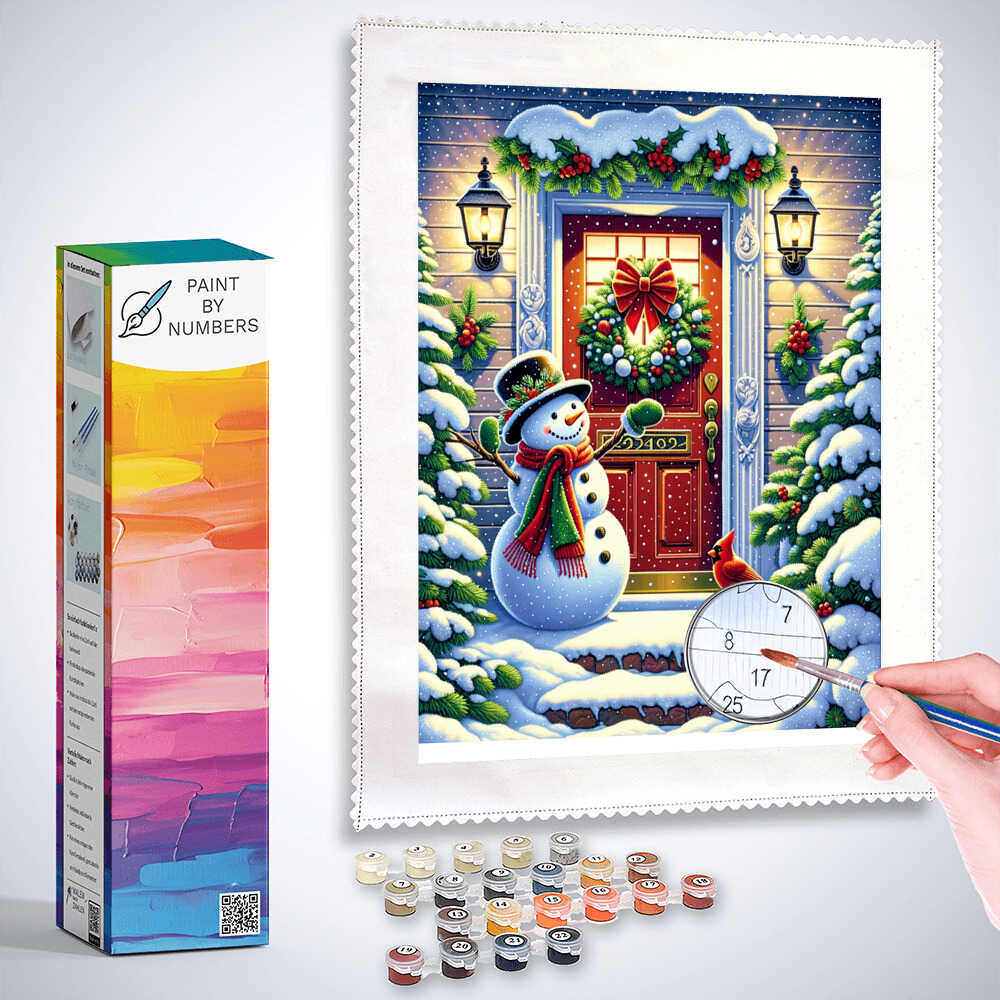 Paint by Numbers - Snowman to Visit