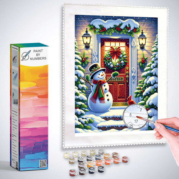 Paint by Numbers - Snowman to Visit